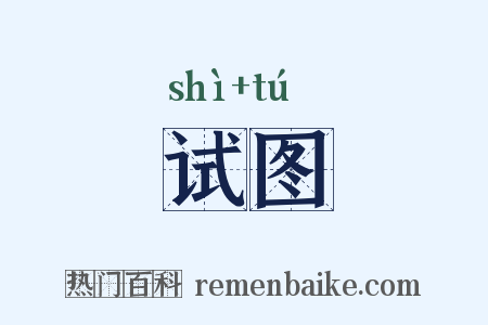 试图是什么意思的图片